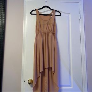 💕 • Tan High-Low Dress